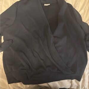 J. Jill gray Crossover Blouse